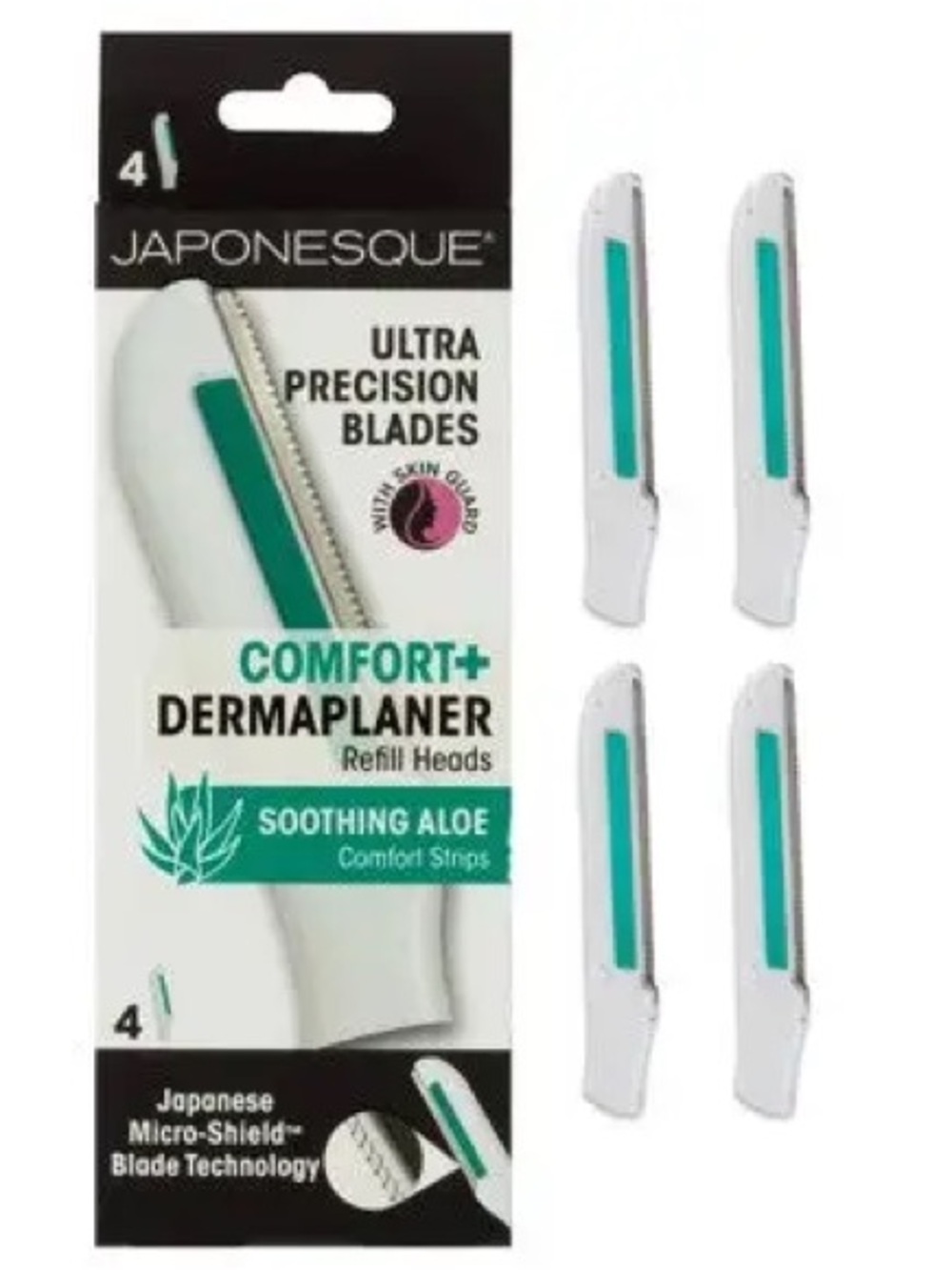 Japonesque Comfort+ Dermaplaner Razor Refill Blades 4ct - New
